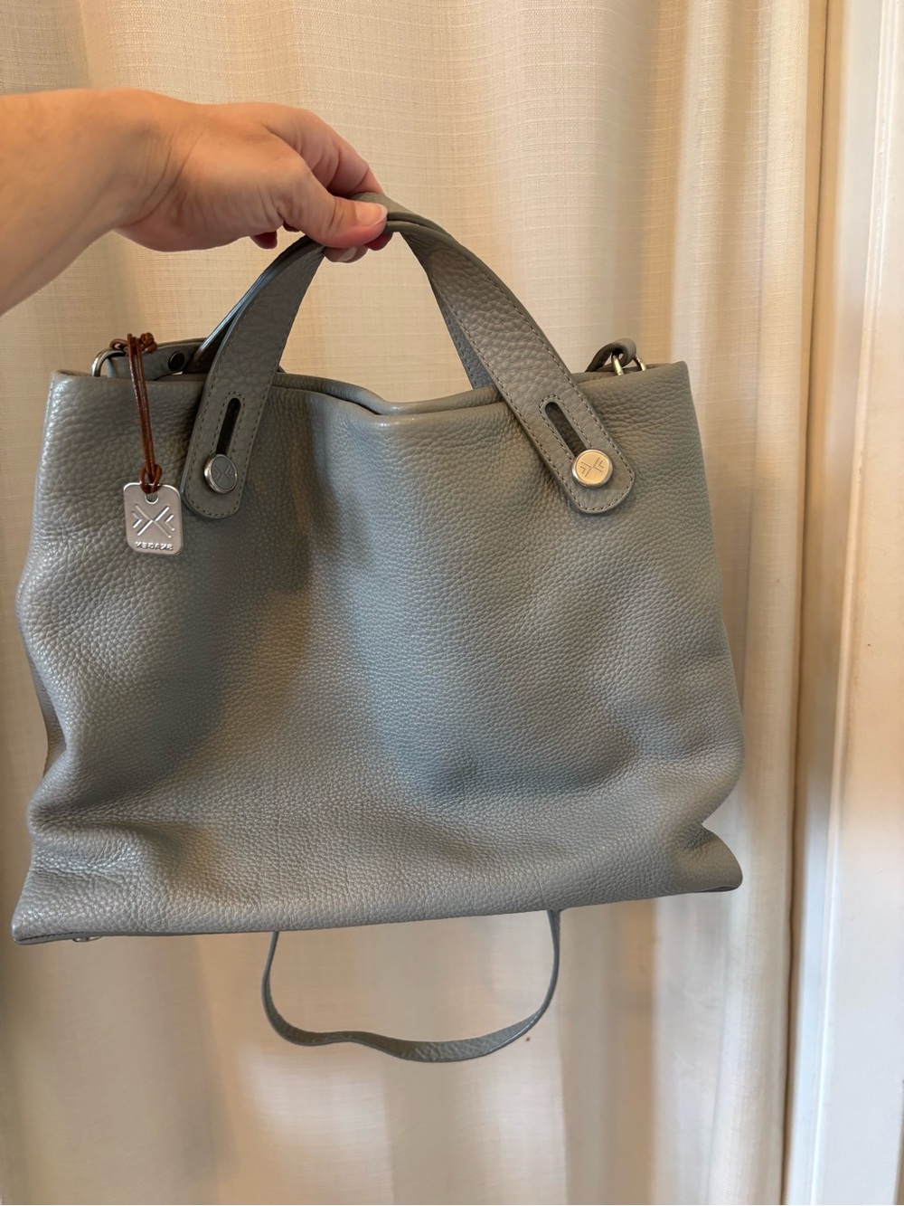 EUC Gray Pebbled Skagen Mikkeline Satchel